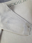 Vintage Blockhead Sweater Spellout Grau L
