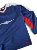 Vintage Chrysler Sweater Front Logo Made In Portugal Dunkelblau Rot XXL