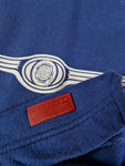 Vintage Chrysler Sweater Front Logo Made In Portugal Dunkelblau Rot XXL