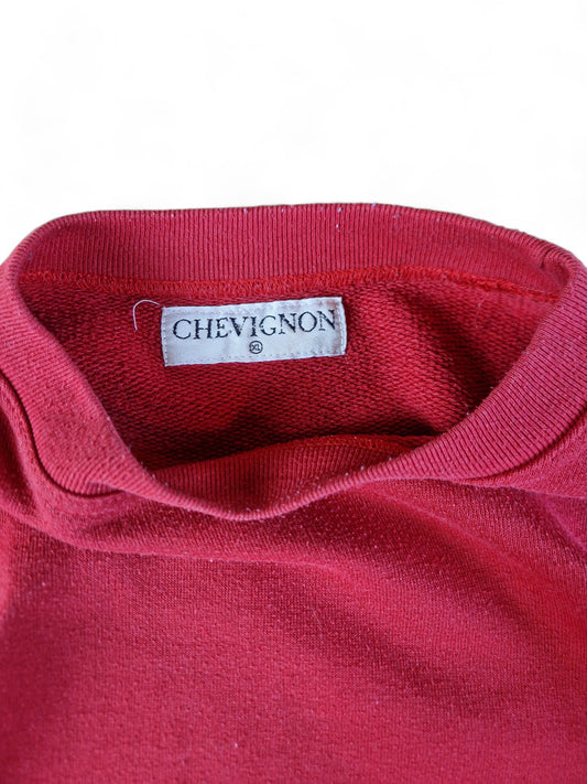 Vintage Chevignon Sweater Basic Rot Rot XL