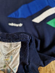 Vintage Adidas Sweater Basic Blau Grün XXXL