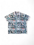 Vintage Australian L'Alpina Polo Shirt Abstract Pattern Made In Italy Bunt (52) L-XL