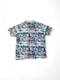 Vintage Australian L'Alpina Polo Shirt Abstract Pattern Made In Italy Bunt (52) L-XL
