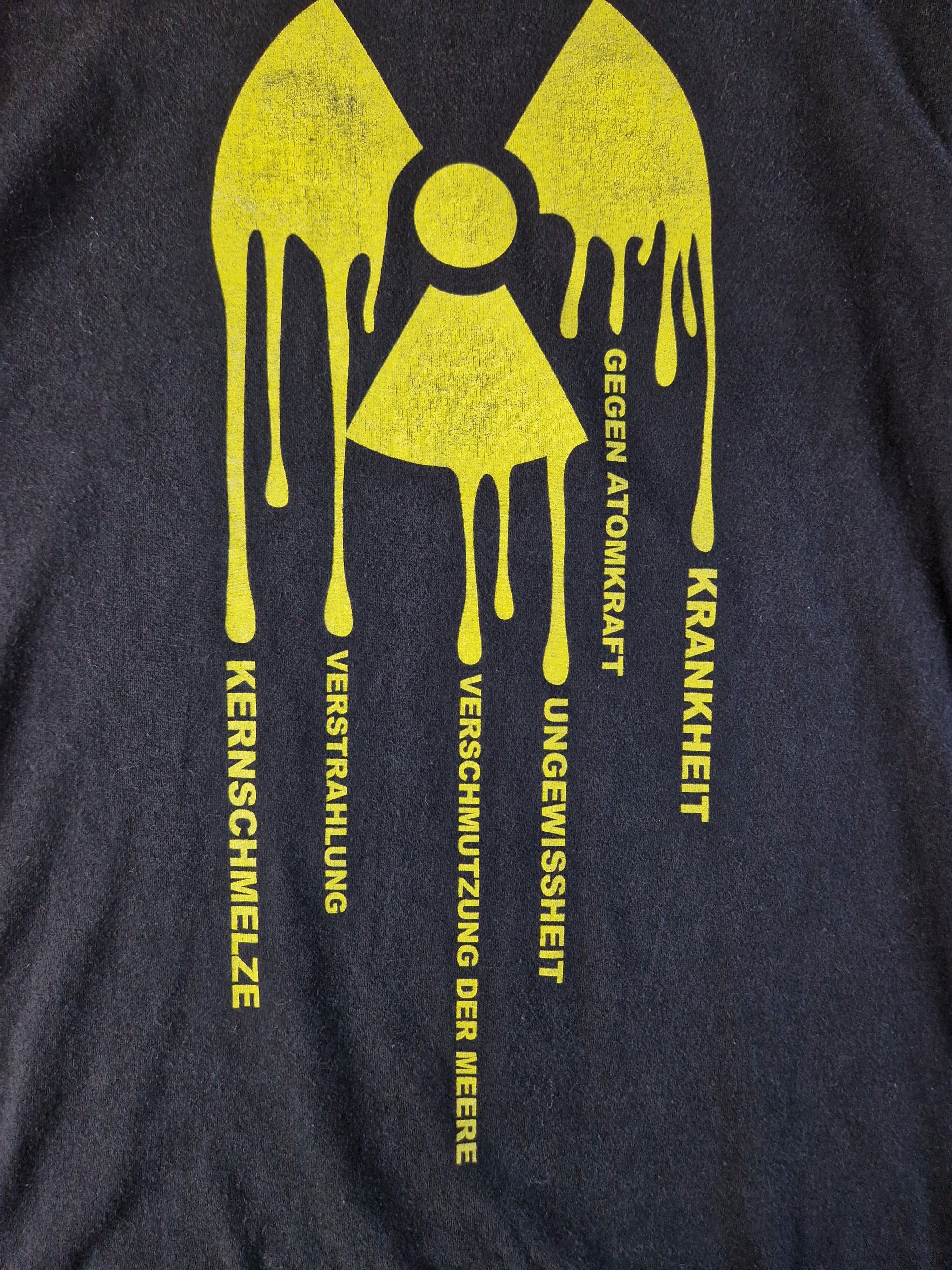 Vintage Shirt Gegen Atomkraft Schwarz S-M - RareRags