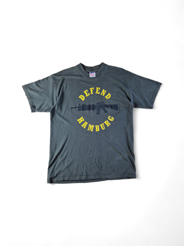 Vintage B&C Shirt Lotto King Karl & Die Barmbek Dream Boys "Defend Hamburg" Khaki L
