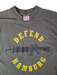 Vintage B&C Shirt Lotto King Karl & Die Barmbek Dream Boys "Defend Hamburg" Khaki L