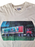 Vintage Hanes Shirt 80s Elbschloss Trucker Single Stitch Weiß XL