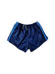 Vintage Adidas Shorts 80s Glanz Sprinter Made In West Germany Dunkelblau (D5) M-L