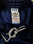 Vintage Adidas Shorts 80s Glanz Sprinter Made In West Germany Dunkelblau (D5) M-L
