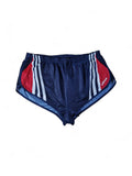 Rare! Vintage Adidas Shorts Sprinter Made In Portugal Dunkelblau Rot (D9) XL-XXL