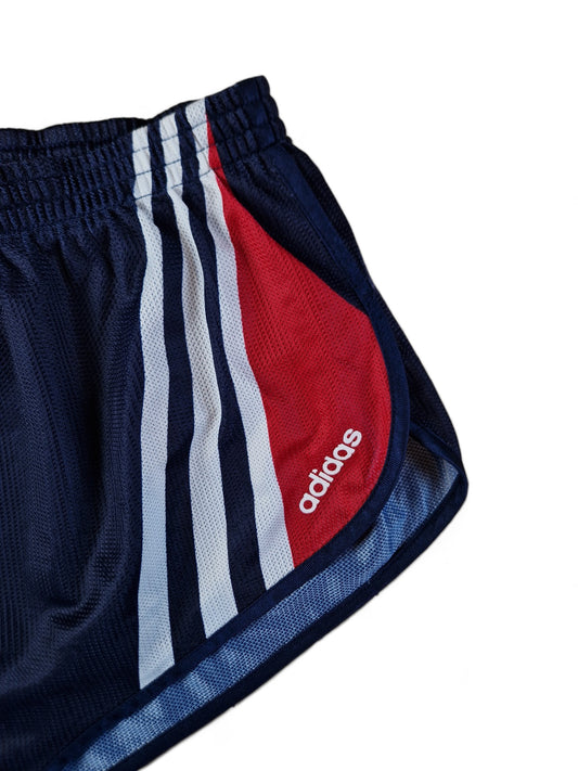 Rare! Vintage Adidas Shorts Sprinter Made In Portugal Dunkelblau Rot (D9) XL-XXL
