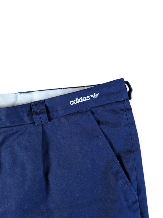 Vintage Adidas Shorts 80s Tennis Sprinter Made In West Germany Dunkelblau (D54) L-XL