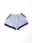 Vintage Shorts Kurz 80s Portrait Weiß Lila L