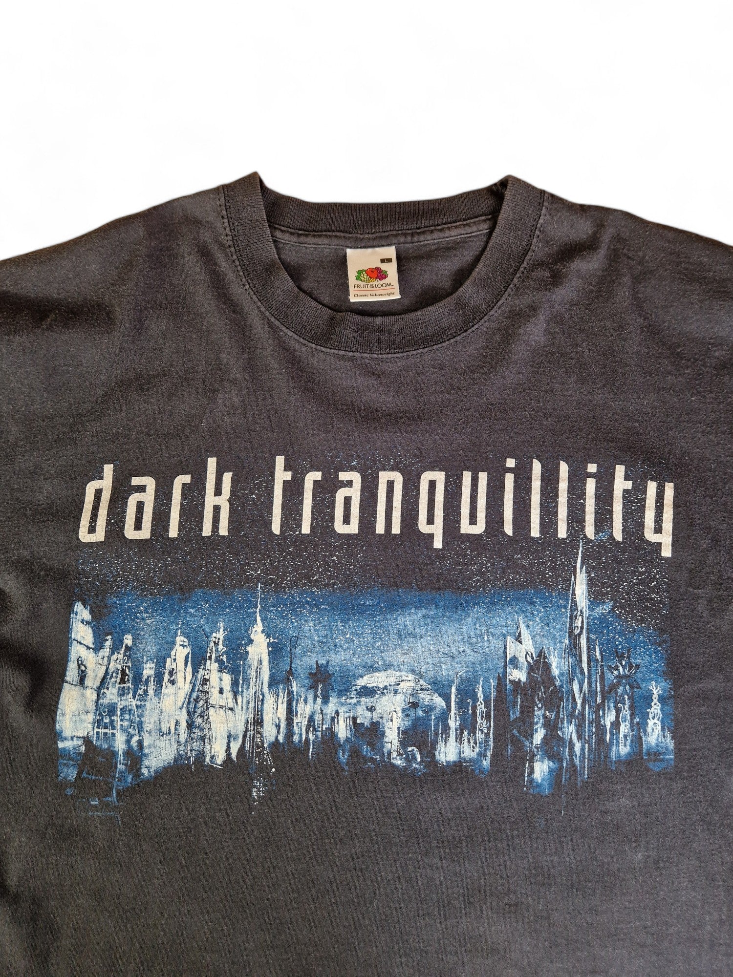 Fruit Of The Loom Shirt Dark Tranquillity Schwarz L - RareRags