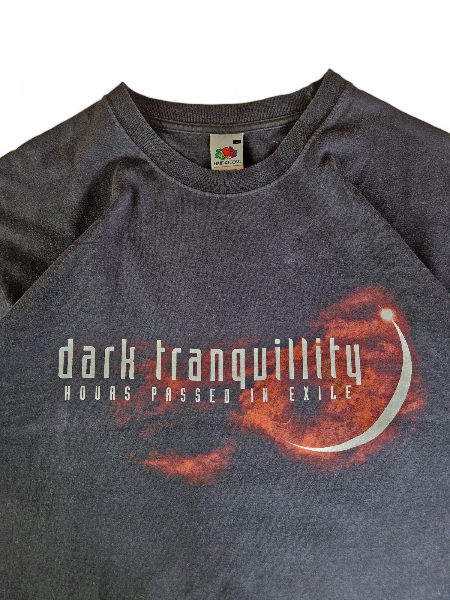 Fruit Of The Loom Shirt Dark Tranquility Schwarz L - RareRags