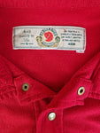 Vintage Fjällräven Fleecehemd Kurzarm X Polartec Mit Brusttasche Made In Portugal Rot XL-XXL
