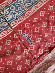 Vintage Taverniti Jeans Hemd Mit Backprint Made In Italy Rot Blau M