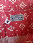 Vintage Taverniti Jeans Hemd Mit Backprint Made In Italy Rot Blau M