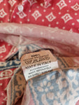 Vintage Taverniti Jeans Hemd Mit Backprint Made In Italy Rot Blau M