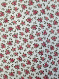 Vintage Maria Rosa Hemd 80s Rosen Print Made In Italy Weiß Rot M