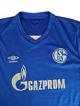 Umbro Trikot Schalke 2022/23 Heim Gazprom Blau Weiß L