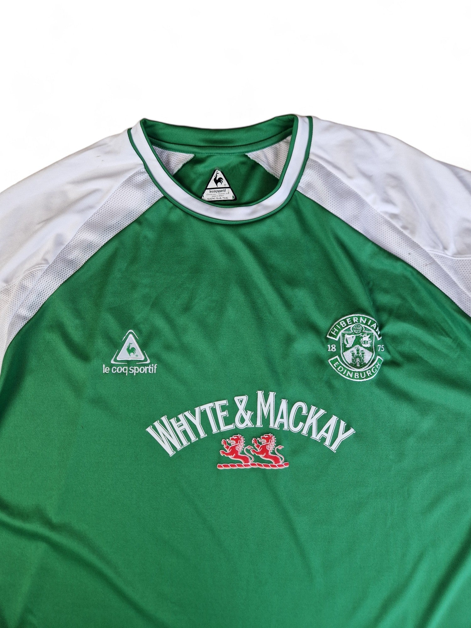Le Coq Sportif Trikot 2008-09 Hibernian Home Grün Weiß (54/56) XXL-XXXL