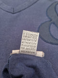 Dolce & Gabbana Shirt V-Ausschnitt Made In Italy Ausgewaschen Blau L