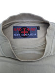 Vintage Bad&Mad Shirt Skater Grafik Oversized Beige S