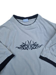 Basic Line Shirt Y2K Grafik Double Short Sleeve Sand (48/50) M-L