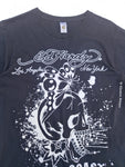 Ed Hardy Shirt "coast to coast" Made In USA Schwarz Weiß L