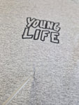 Vintage JC Sportswear Shirt "Young Life Camp" Made In USA Single Stitch Grau M