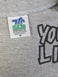 Vintage JC Sportswear Shirt "Young Life Camp" Made In USA Single Stitch Grau M