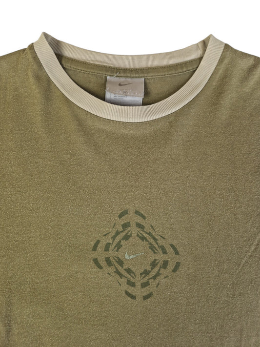 Nike Shirt Y2K Vibes Center Swoosh Khaki S