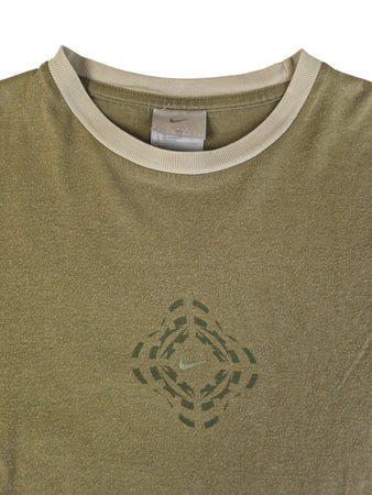 Nike Shirt Y2K Vibes Center Swoosh Khaki S