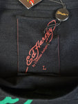 Ed Hardy ShirtxLongsleeve / Double Sleeve Neu Mit Etikett Schwarz Creme L