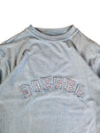 Diesel Longsleeve Y2K Vibe Spellout Hellblau XL