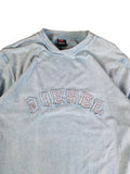 Diesel Longsleeve Y2K Vibe Spellout Hellblau XL