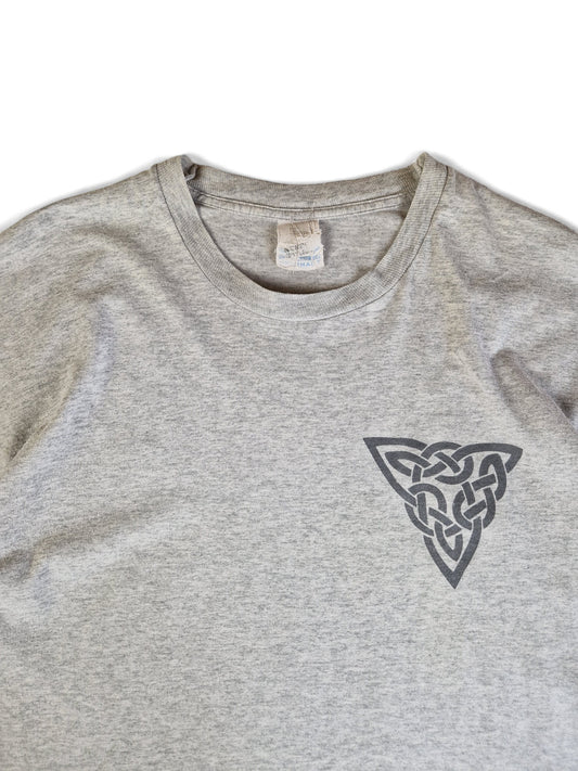 Vintage Screen Stars Shirt Keltisches Symbol Single Stitch Grau L-XL