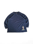 Vintage No System Sweater "I want my future- I feel so good" Dunkelblau L-XL