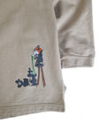 Vintage No System Sweater "I want my future" Mäuse Hellbraun L-XL