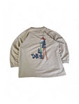 Vintage No System Sweater "I want my future" Mäuse Hellbraun L-XL