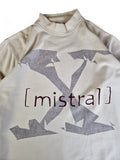 Vintage Mistral Sweater Stehkragen Weiß/Creme XL-XXL