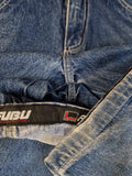 Vintage Fubu Jeans Baggy Workwear Style Dunkelblau 28
