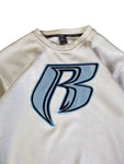 Vintage Ruff Ryders Sweater Bestickt Weiß L