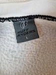 Vintage Ruff Ryders Sweater Bestickt Weiß L