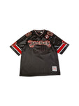 Rare! Vintage Thrid Rail Mesh Jersey Made In Korea Schwarz Rot L