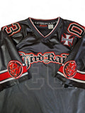 Rare! Vintage Thrid Rail Mesh Jersey Made In Korea Schwarz Rot L