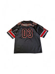 Rare! Vintage Thrid Rail Mesh Jersey Made In Korea Schwarz Rot L
