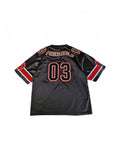 Rare! Vintage Thrid Rail Mesh Jersey Made In Korea Schwarz Rot L