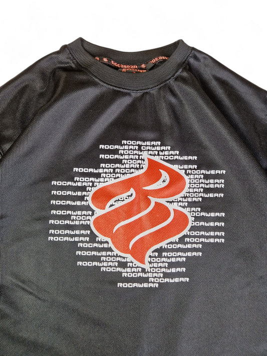Vintage Roca Wear Jersey Glänzend/Shiny Schwarz XL